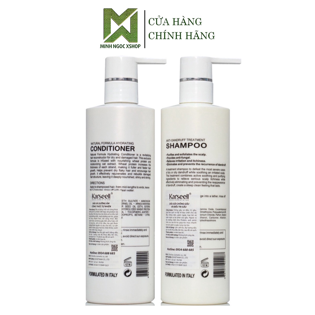 Dầu gội xả mềm mượt chống gàu KARSEELL Maca 500ml