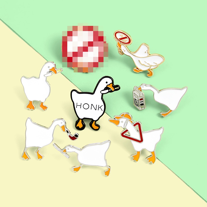 10 Ghim Cài Áo Hình Con Ngỗng Hoạt Hình Ngộ Nghĩnh