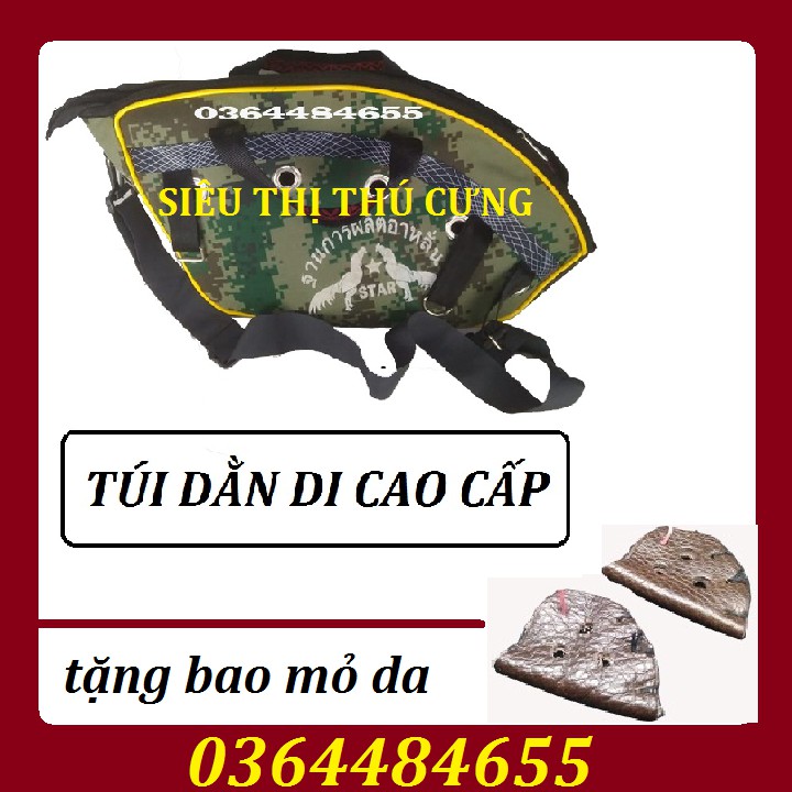 TÚI RẰN RI VẬN CHUYỂN GÀ -TẶNG BAO MỎ DA