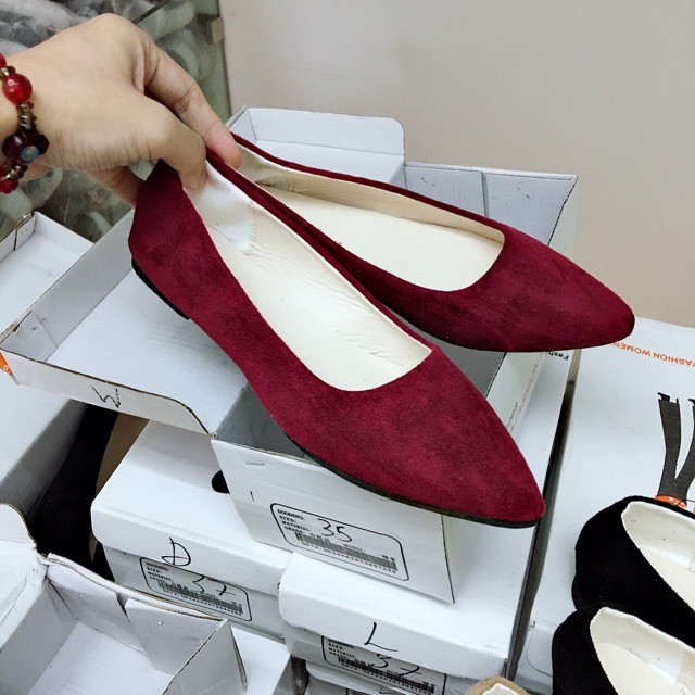 Giày búp bê mũi nhọn - da mềm - FREESHIP 99K🔥 Ảnh thật 🔥 SALE | BigBuy360 - bigbuy360.vn