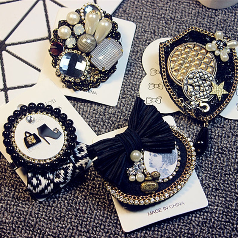 Ghim cài áo hình hoa đính ngọc trai giả sang trọng cho nữ