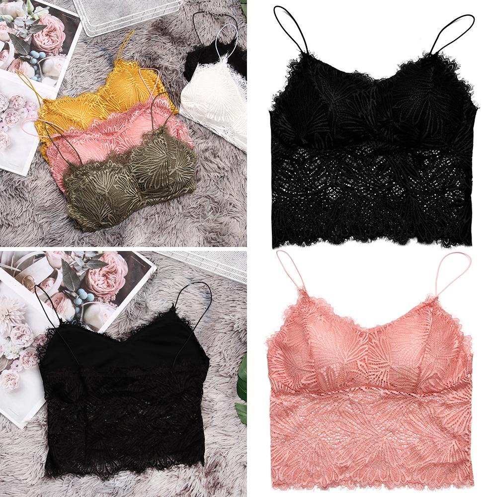 UPSTOPVN Áo Lót Croptop Không Tay Có Mút Đệm Thời Trang Dành Cho Nữ