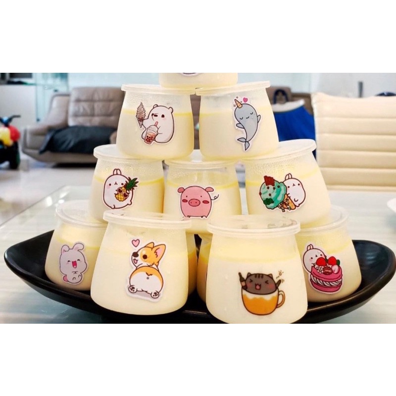 Hủ đựng sữa chua /Hủ pet trong dáng tròn & vuông