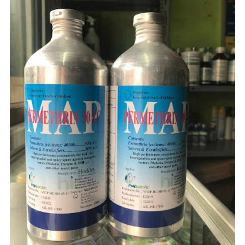 diệt muỗi chai nhôm permethrin 50ec