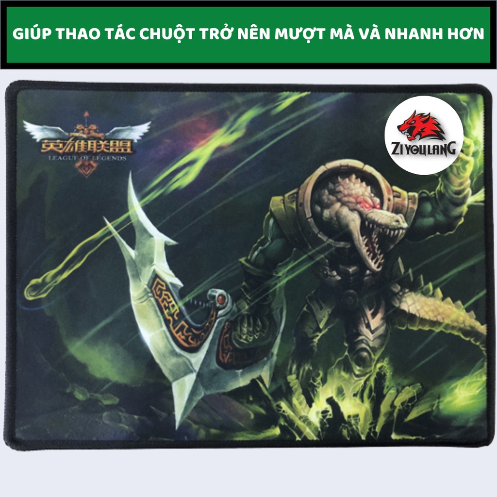 Lót Chuột Gaming ZiyouLang Size 25x21cm, Nhiều Mẫu Đa Dạng Cực Đẹp, Giao Hàng Ngẫu Nhiên, May Viền Chắc Chắn