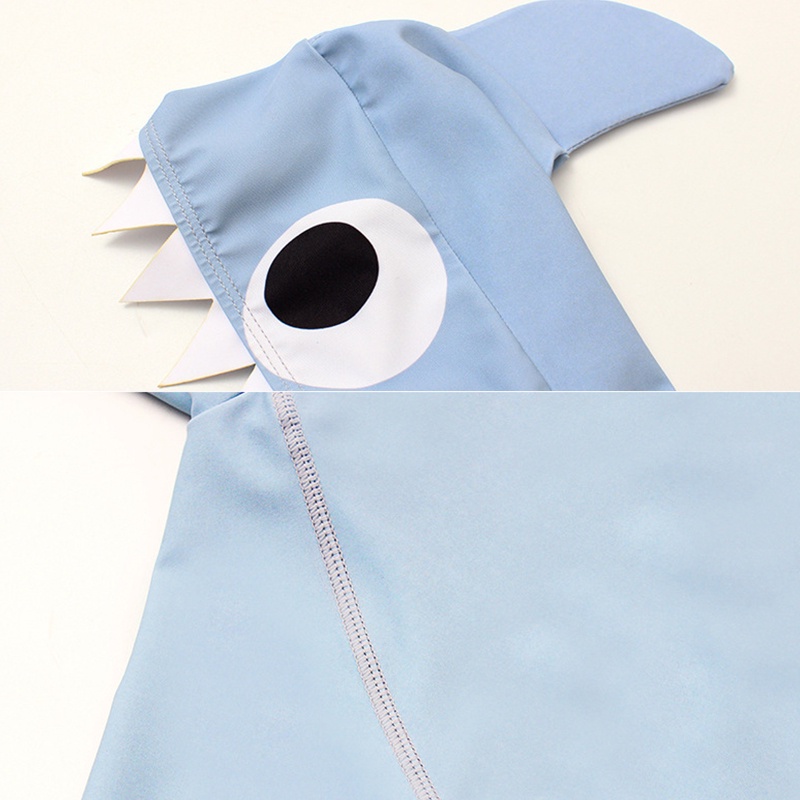 Bộ đồ bơi một mảnh không thấm nước thiết kế hình cá mập dễ thương phong cách Hàn Quốc cho bé