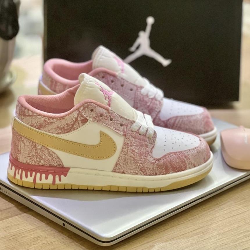 Giày Nike Hồng Vảy Sơn , Jordan Hồng Loang Cổ Thấp _mi9 : !