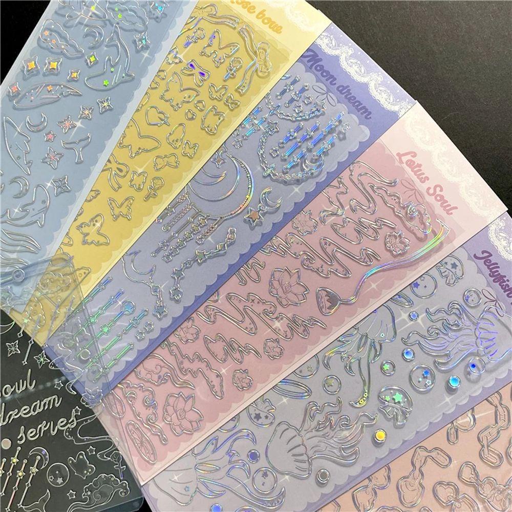 Sticker Laser Dán Trang Trí Sổ Tay Hình Cá Voi