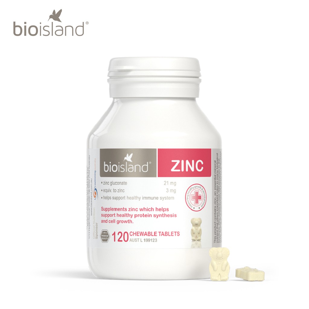 Viên Uống Bổ Sung Kẽm Bio Island Zinc 120 Viên