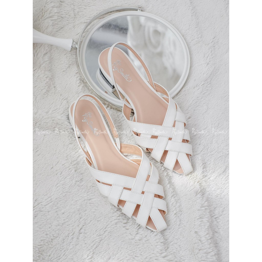 [Mã SKAMA06 giảm 8% tối đa 50K đơn 250K] [SANDAL] BUSY - GIÀY RỌ BÍT MŨI - THENYSMILE