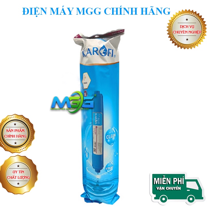 Bộ 4 lõi lọc nước Karofi chính hãng, lõi lọc số 5678 - lõi chức năng tạo khoáng khử mùi vị còn lại sau màng RO