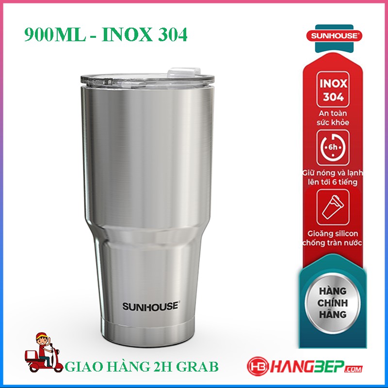 Bình giữ nhiệt Inox 304 Sunhouse 450ml KS-TU450I / 900ml KS-TU900I - Hàng mới 100% chính hãng.