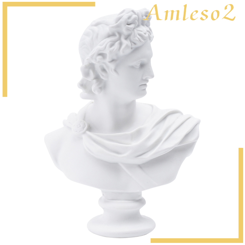 [AMLESO2]God of Sun Apollo Head Statue Europe Sketch Resin Sculpture Decor Collection