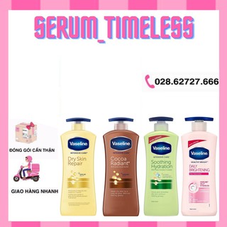 [Mẫu Mới 2021 - ĐỦ MÙI] Sữa Dưỡng Thể Toàn Thân VASELINE Body Lotion (725ml)