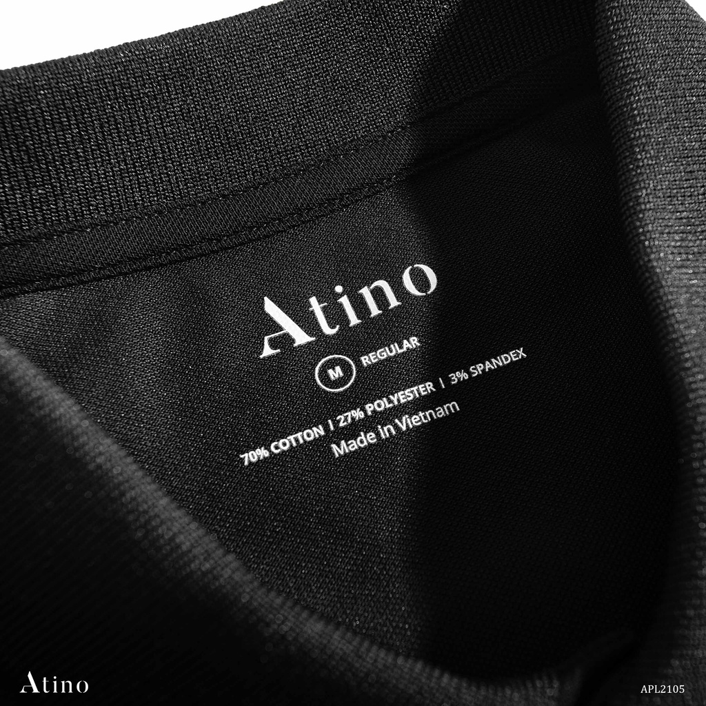 Áo Polo Nam ATINO LABEL thanh lịch vải cá sấu Cotton cao cấp thoáng mát chuẩn form regular APL2105 | BigBuy360 - bigbuy360.vn