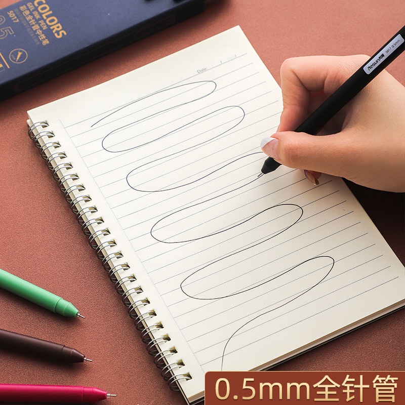 Set 5 bút mực gel có ngòi 0.5mm độc đáo nhiều màu