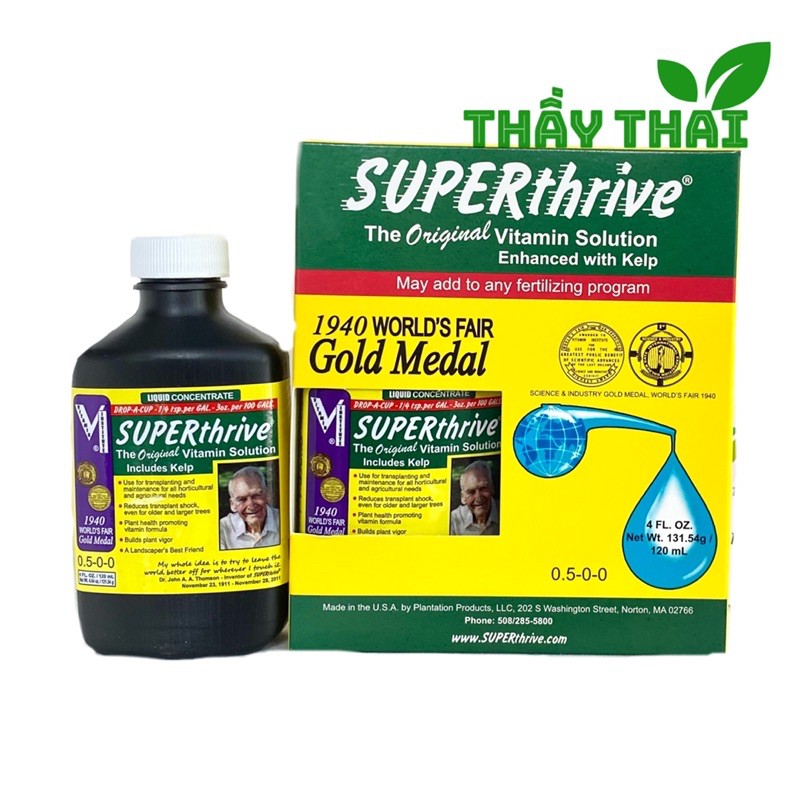 Superthrive 120ml [phân bón siêu tăng trưởng hoa lan,cây ăn trái,cây có múi] Bán chạy toàn cầu từ 1940,nhập Mỹ