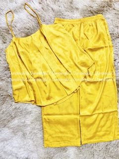 Set lụa áo 2 dây quần dài (HÀNG CÓ SẴN)
