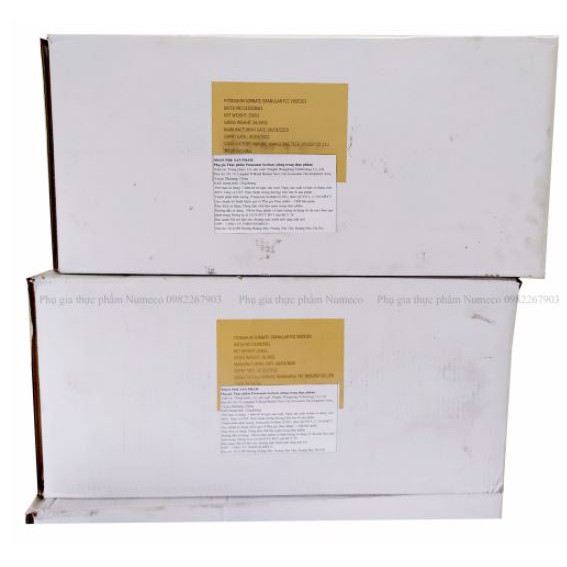 Chất bảo quản chống mốc chống khuẩn Kali sorbate (E202) trong thực phẩm, dược phẩm, mỹ phẩm