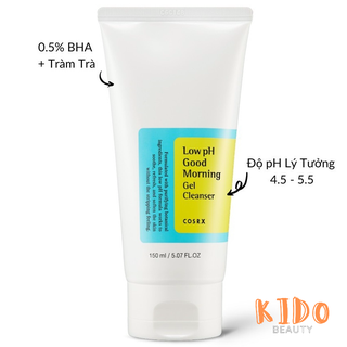 Sữa rửa mặt cosrx dạng gel low ph good morning gel cleanser