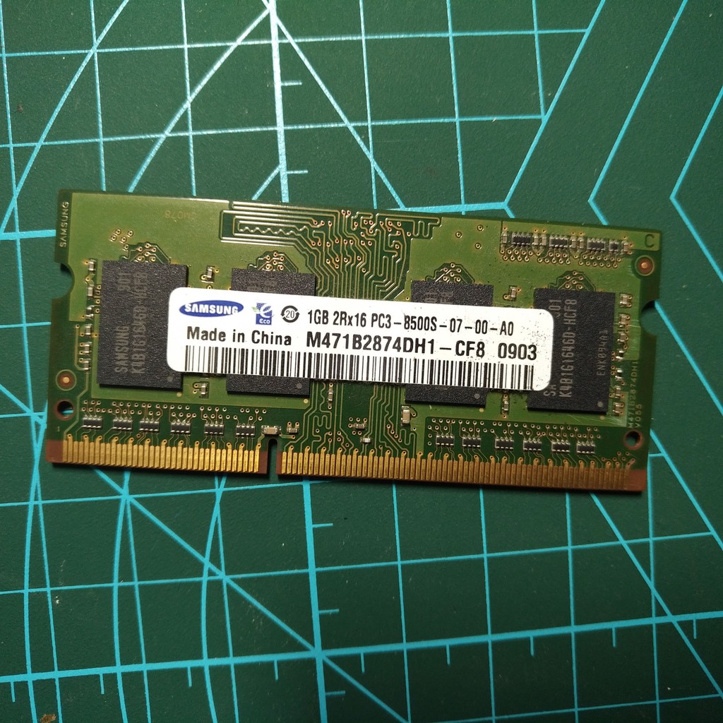 RAM Laptop Samsung 1GB PC3-8500 DDR3 1066Mhz tháo Macbook
