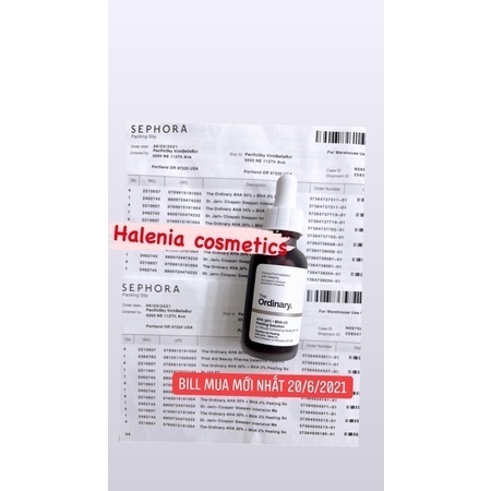 Serum tẩy tế bào chết hoá học The Ordinary AHA 30% + BHA 2% Peeling solution