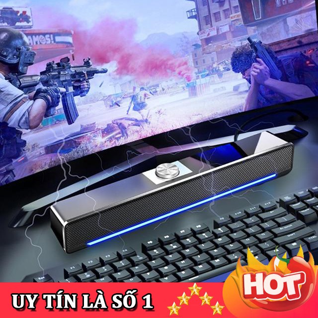 [RẺ NHẤT SHOPPE] Loa Thanh Máy Vi Tính Soundbar Gaming Phiên Bản Nâng Cấp Mới Nhất Của SADA V196, Âm Thanh Siêu Trầm