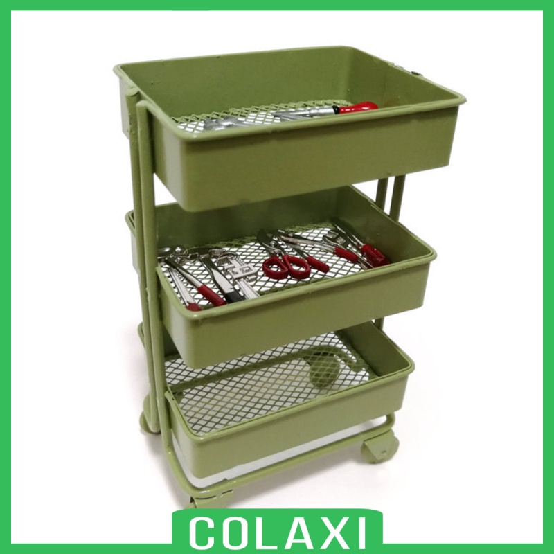 Kệ lưu trữ 3 tầng 1: 12 kèm nội thất nhà búp bê Phòng bếp màu hồng