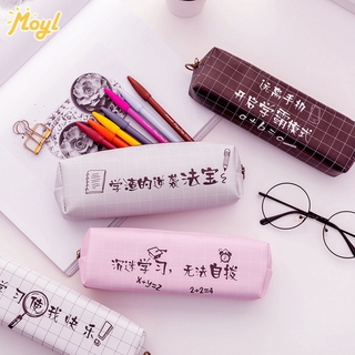 Túi đựng bút bằng vải canvas kiểu dáng đơn giản cho nữ