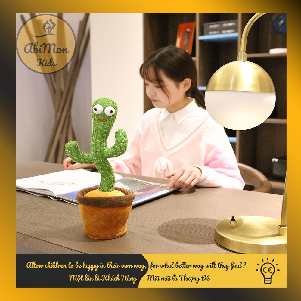 Xương Rồng Nhảy Múa Nhại Tiếng (120 Bài - Sạc - Ghi Âm) ☘️ Montessori ✨ (Đồ chơi Gỗ - Giáo Dục - An toàn - Thông minh)