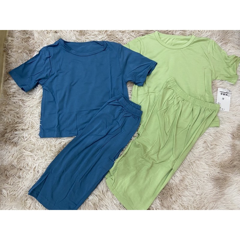 Bộ ngủ mùa hè cotton mềm mại thoáng mát cho cả bé trai bé gái