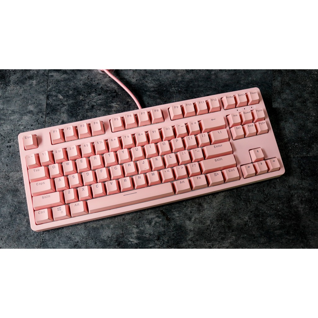 [PINK] Bàn Phím Cơ E-Dra EK387 Dream PINK Đèn Led Trắng, Chống Nước - BH 2 Năm Chính Hãng - Hưng Long PC