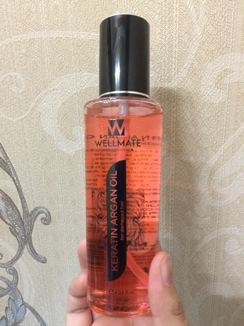 🇻🇳Wellmate🇻🇳Tinh dầu dưỡng tóc Wellmate Keratin Argan Oil 120ml ( màu vàng) | BigBuy360 - bigbuy360.vn
