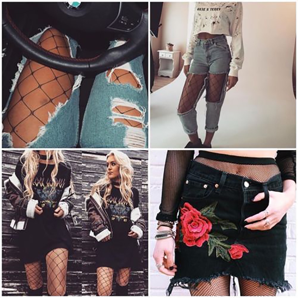 Quần Tất Lưới Đen Hợp Thời Trang Cho Nữ