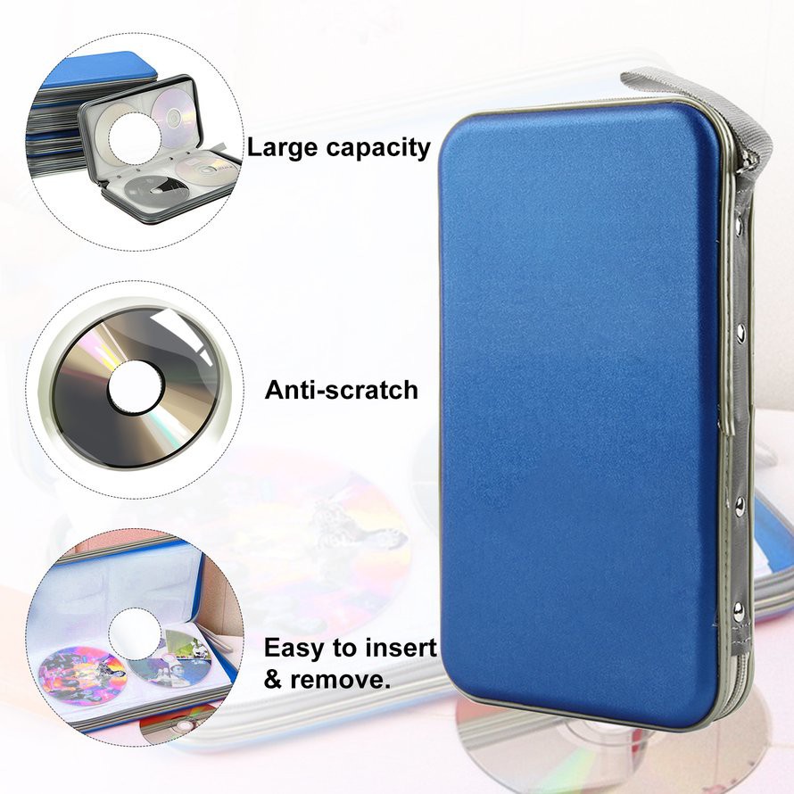 ⚡Hộp Đựng Đĩa CD VCD DVD 80 Ngăn Có Khóa Kéo Tiện Dụng | BigBuy360 - bigbuy360.vn