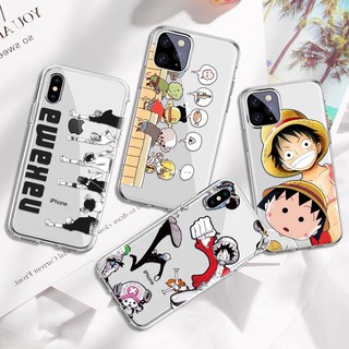 Ốp lưng silicon trong suốt in họa tiết hoạt hình one piece cho iphone xs max xr 8 7 6 plus 11 pro - A376