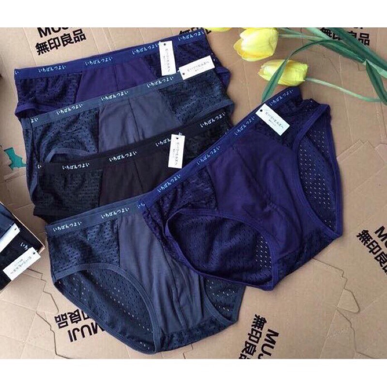 Combo 2 Quần Sịp Chéo Nam Thông Hơi Cao Cấp xuất nhật