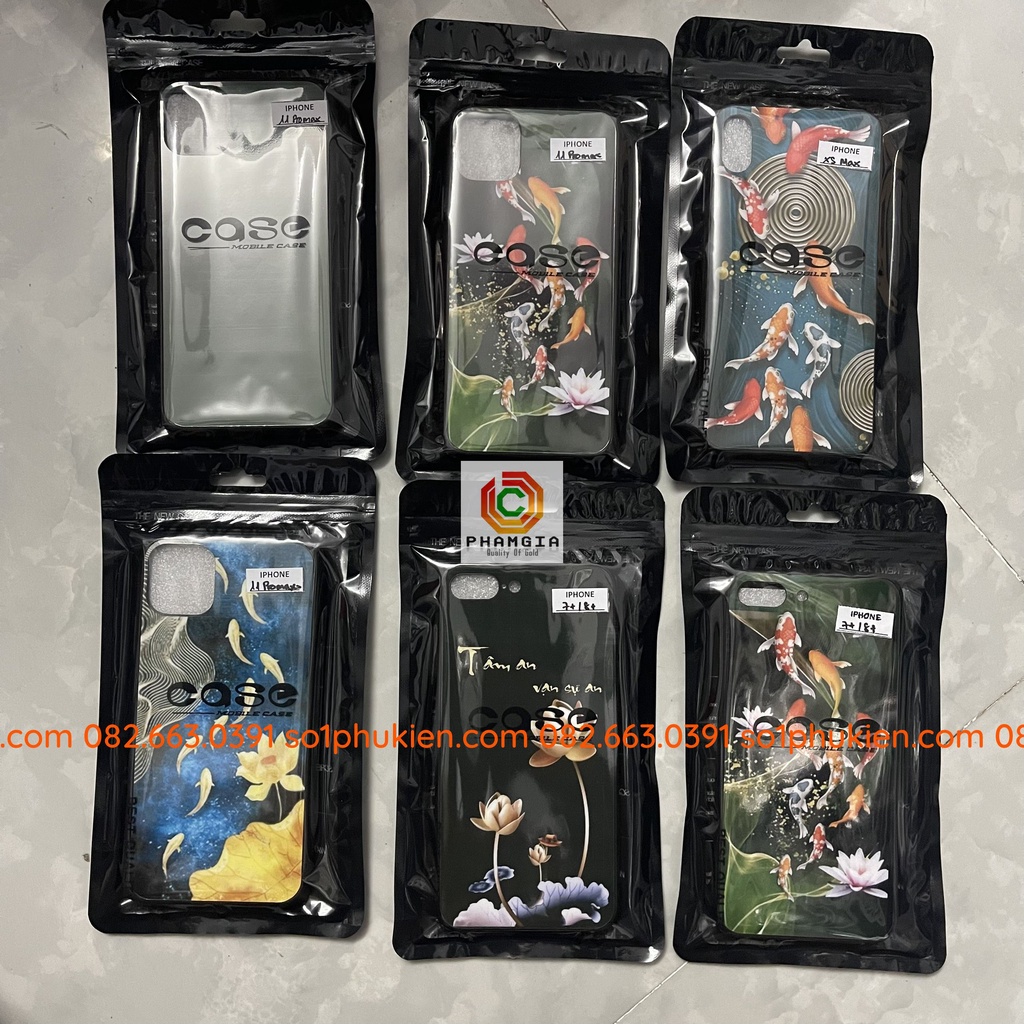 Ốp lưng ép kính Iphone 5/5s/5c/6/6s/6plus/6s plus/7/8/7plus/8plus in hình thư pháp