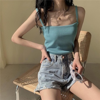 Hellomida Áo tank top len basic