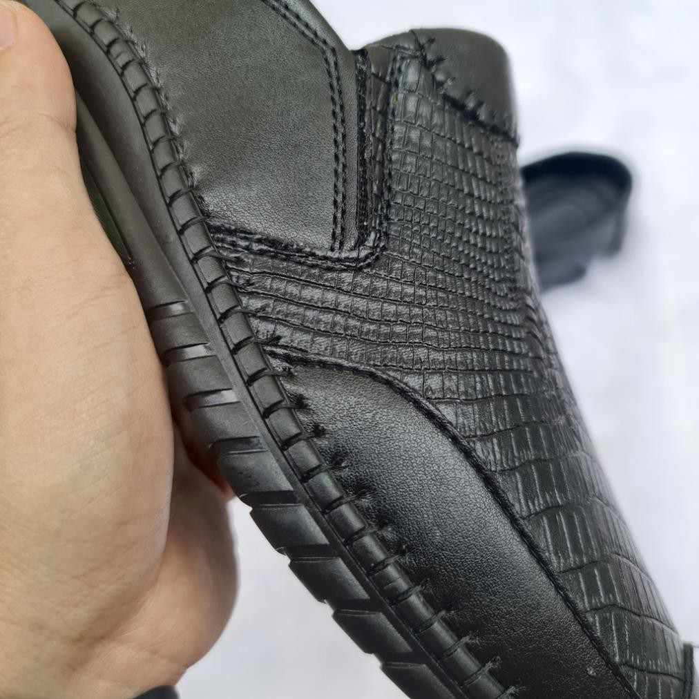 Giày Da, Giày Lười Da Dập Chân Rồng, Đế Khâu, Da Mềm, Đế Cao[HÀNG CAO CẤP] | BigBuy360 - bigbuy360.vn