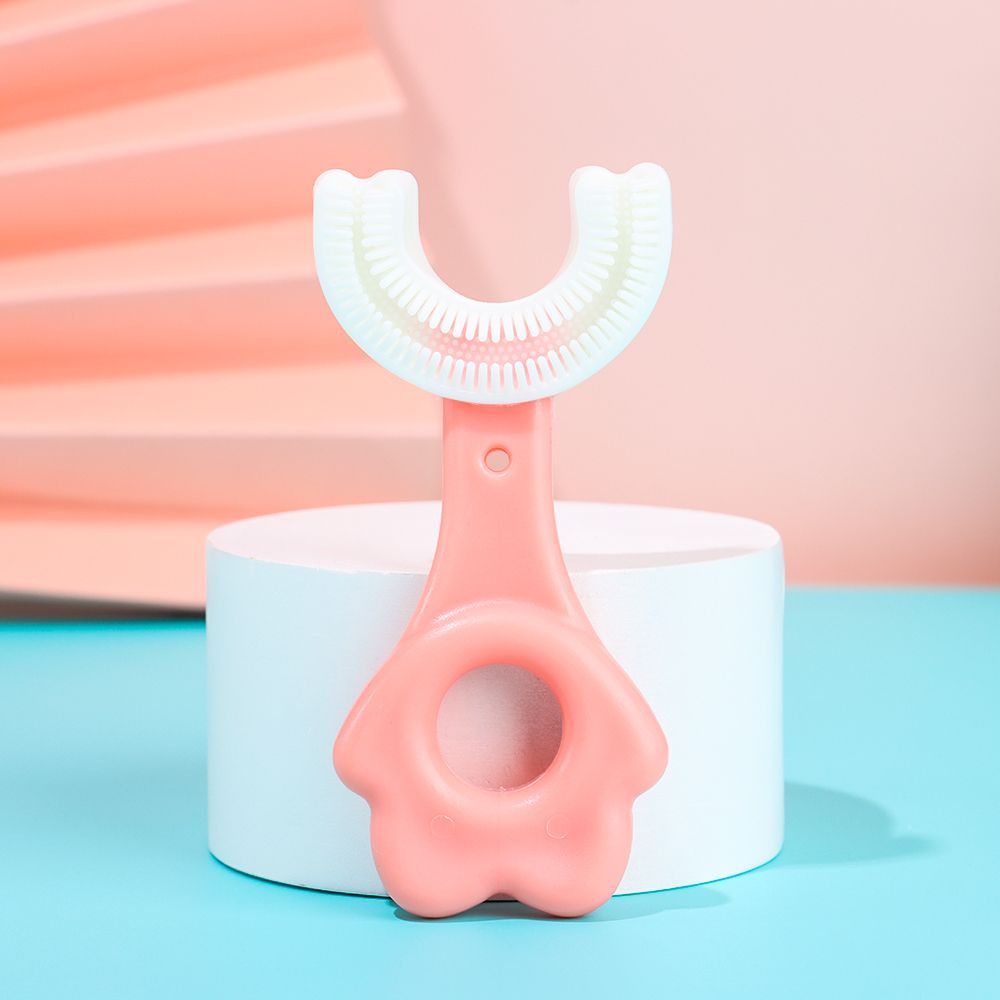 [Hàng mới về] Bàn chải đánh răng hình chữ U nhiều màu sắc cho bé 2-6 tuổi