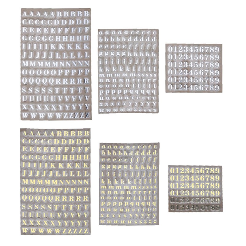 Set 3 Khuôn Nhựa Hình Chữ Cái Và Số Dùng Để Trang Trí