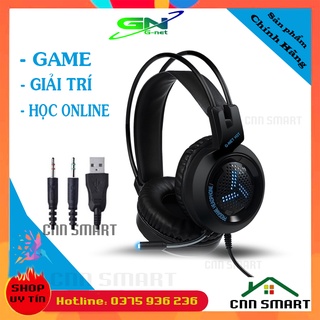 Tai nghe chụp tai có mic g-net h3t có led - tai nghe bass ấm, có mic học online,tai nghe chụp tai gaming, chơi game pubg