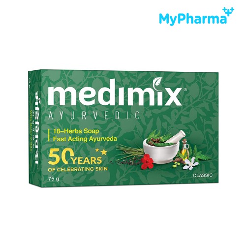 Xà phòng Medimix 18-herb Ayurveda everyday skin protection NGỪA và đánh bay MỤN LƯNG 125G | BigBuy360 - bigbuy360.vn
