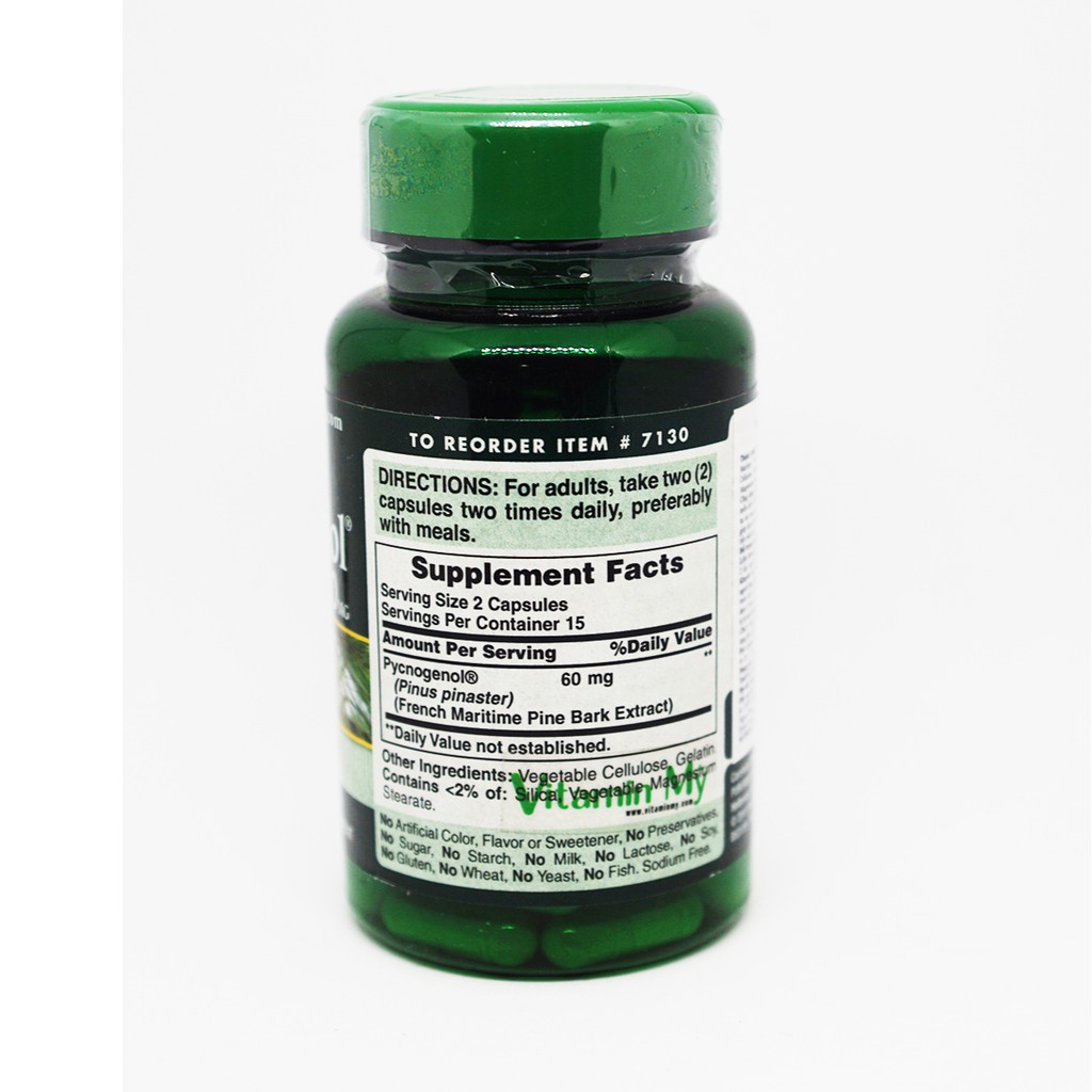 Chống oxy hóa mạnh gấp 50 lần vitamin E ngừa lão hóa từ bên trong, Chiết xuất nhựa cây thông đỏ Pycnogenol