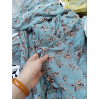 vải voan hoa