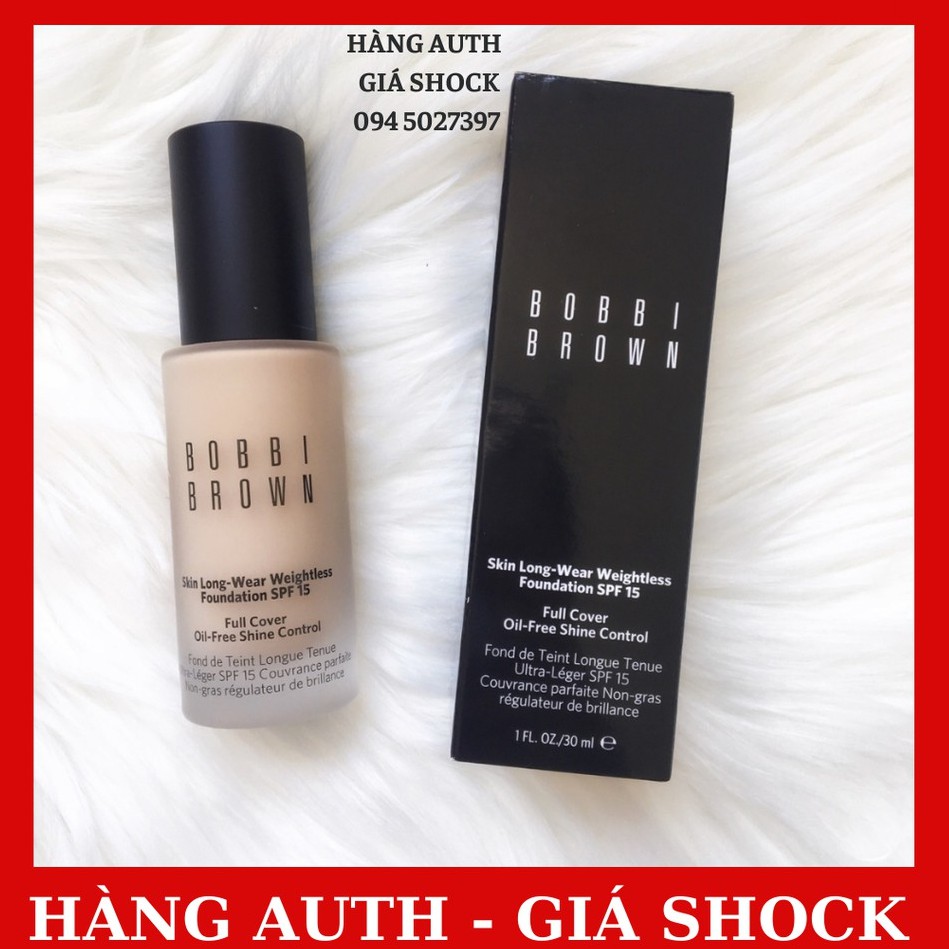 Tem chính Hãng- Kem Nền Lâu Trôi Bobbi Brown Skin Longwear Weightless Foundation SPF15-30ml- N032 Sand- N042 Beige | BigBuy360 - bigbuy360.vn