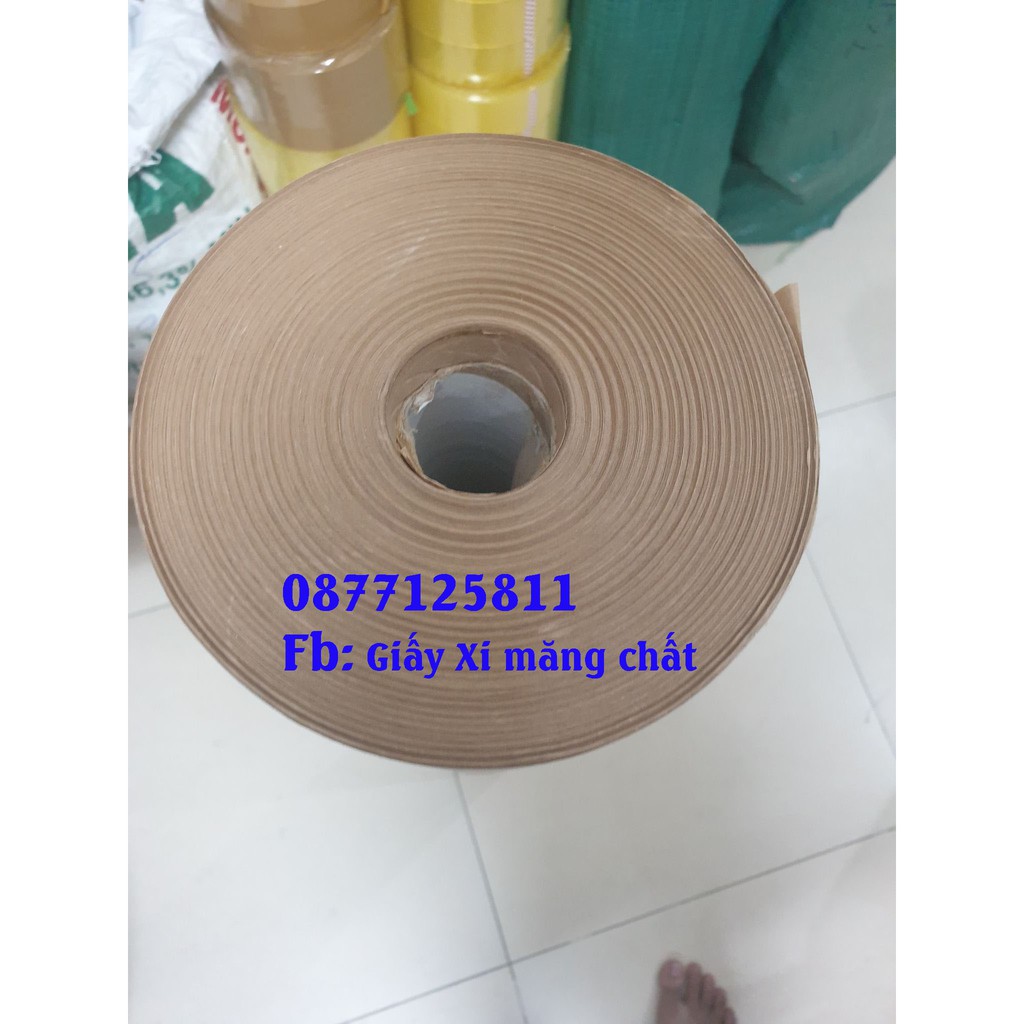 Cuộn giấy xi măng giấy rập ngành may giấy dai mịn định lượng 85 khổ 102cm 14-15kg