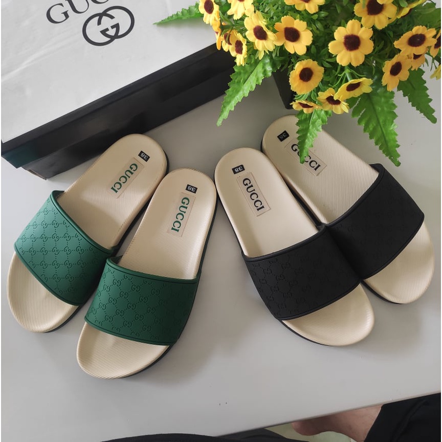 ⚡HÀNG SIÊU CẤP⚡ Dép quai ngang nam GC đế trắng quai xanh - Dép lê nam Hàn Quốc siêu đẹp