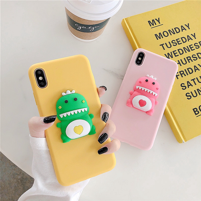 INS love dinosaur Soft Case For iPhone7/8Plus XS XR XS MAX 6S 6Plus 11Pro MAX